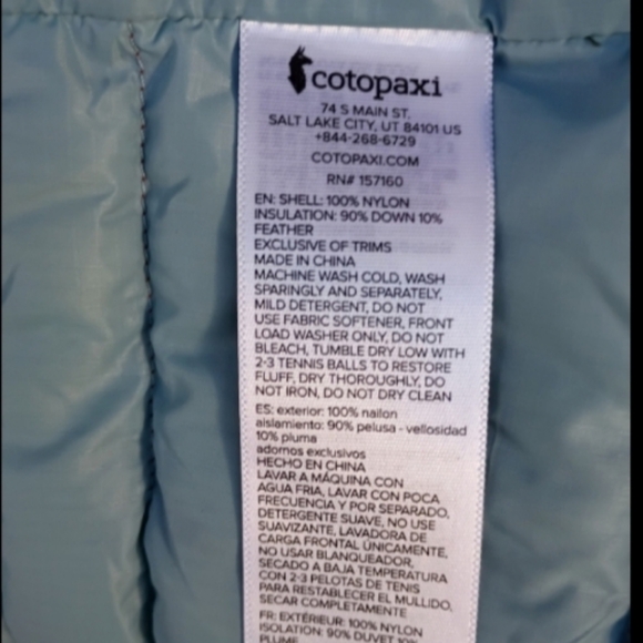 Cotopaxi Fuego Down Puffer Jacket Women sz XS - Picture 8 of 12